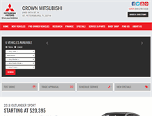 Tablet Screenshot of crownmitsubishi.com